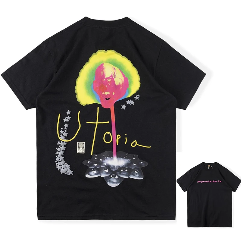 High Quality Men Women 1:1 100% Cotton Cactus Jack T Shirts Men Women High Street Kanye West
High Quality Men Women 1:1 100% Cotton Cactus Jack T Shirts Men Women High Street Kanye West