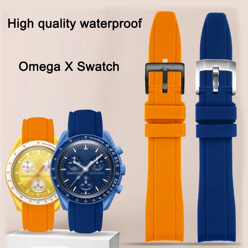 OMEGA SWATCH Arc Rubber Watch Band 20mm Men and Women Business Bracelet For Omega X Swatch Joint Planet WatchStrap Orange Black
OMEGA SWATCH Arc Rubber Watch Band 20mm Men and Women Business Bracelet For Omega X Swatch Joint Planet WatchStrap Orange Black