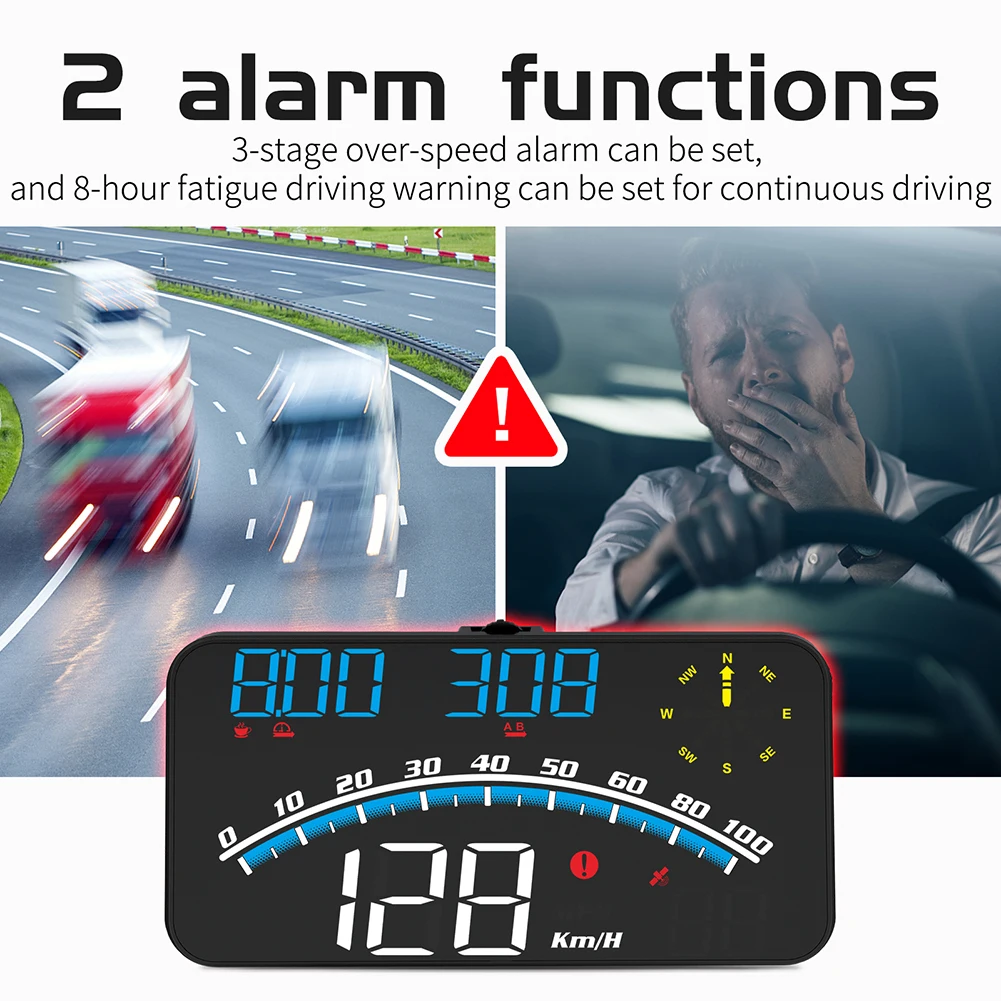 G10 5.5'' HUD GPS Head Up Display Speedometer Odometer LED Display USB interface Universal with Overspeed Fatigue Driving Alarm
G10 5.5'' HUD GPS Head Up Display Speedometer Odometer LED Display USB interface Universal with Overspeed Fatigue Driving Alarm