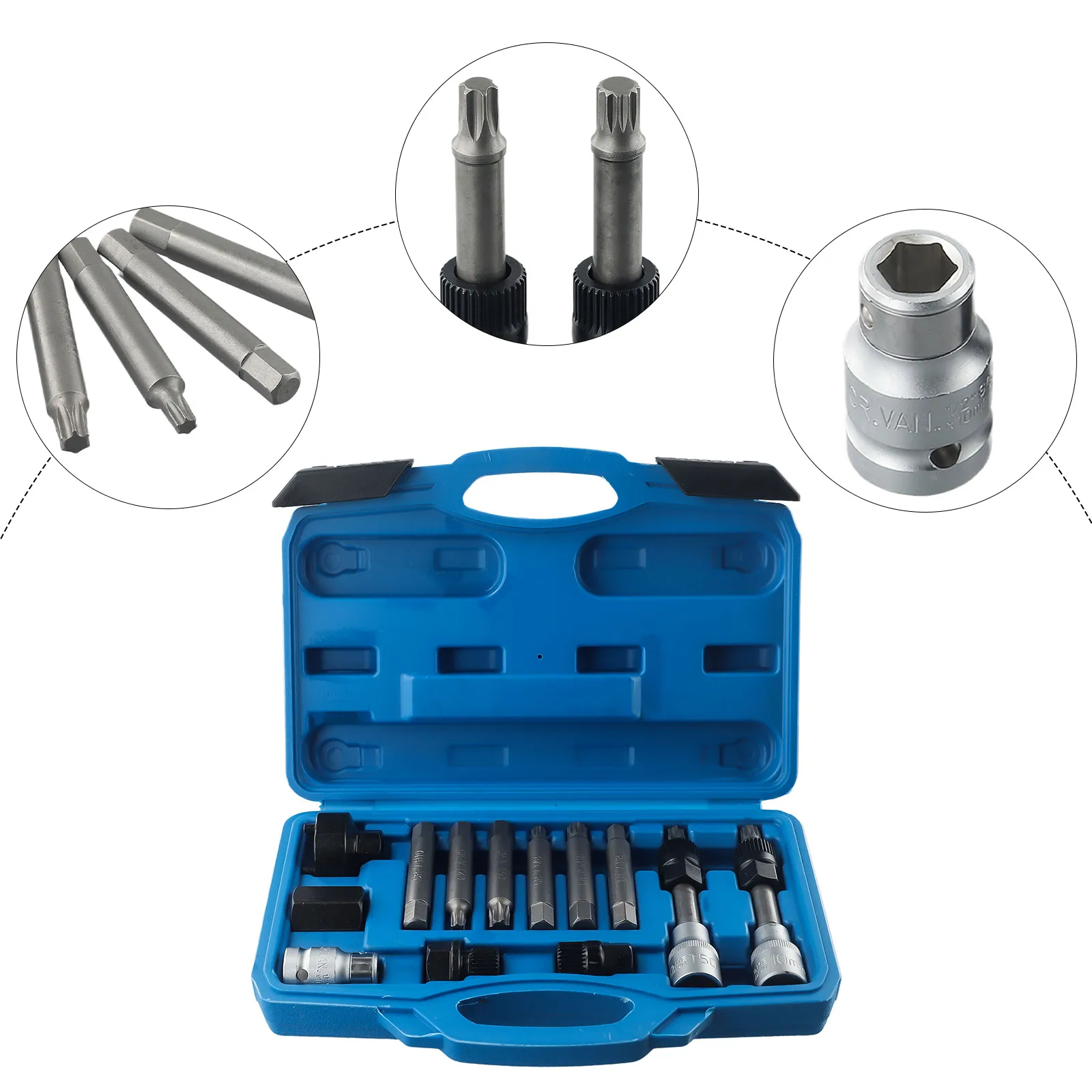 Reliable Alternator Pulley Removal Set 13pcs Professional Auto Tool Set Perfect for Automotive Professionals
Reliable Alternator Pulley Removal Set 13pcs Professional Auto Tool Set Perfect for Automotive Professionals