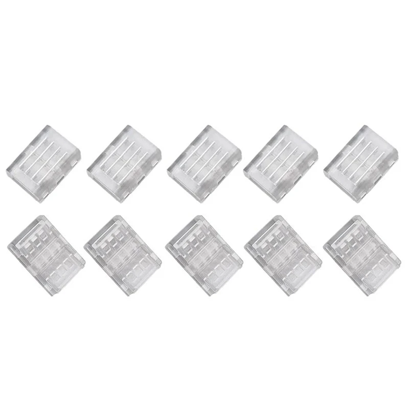10Packs 4-Pin RGB LED Light Strip Connectors 10Mm Unwired Gapless Solderless Adapter Terminal For SMD 5050 LED Strip
10Packs 4-Pin RGB LED Light Strip Connectors 10Mm Unwired Gapless Solderless Adapter Terminal For SMD 5050 LED Strip