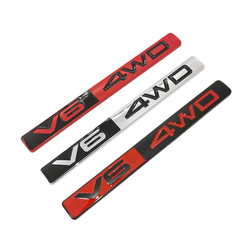 New 1Pcs Metal V6 4WD 3D Car Sticker Decal Head Car Side Fender Rear Trunk Emblem Badge Sticker Decals for Any Vehicle
New 1Pcs Metal V6 4WD 3D Car Sticker Decal Head Car Side Fender Rear Trunk Emblem Badge Sticker Decals for Any Vehicle