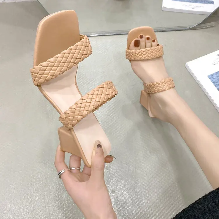 2022 New Fashion Summer Women Sandals Ladies Shallow Mouth Colorblock High Thick Shoes Middle Heel Ladies Slippers Plus Size
2022 New Fashion Summer Women Sandals Ladies Shallow Mouth Colorblock High Thick Shoes Middle Heel Ladies Slippers Plus Size
