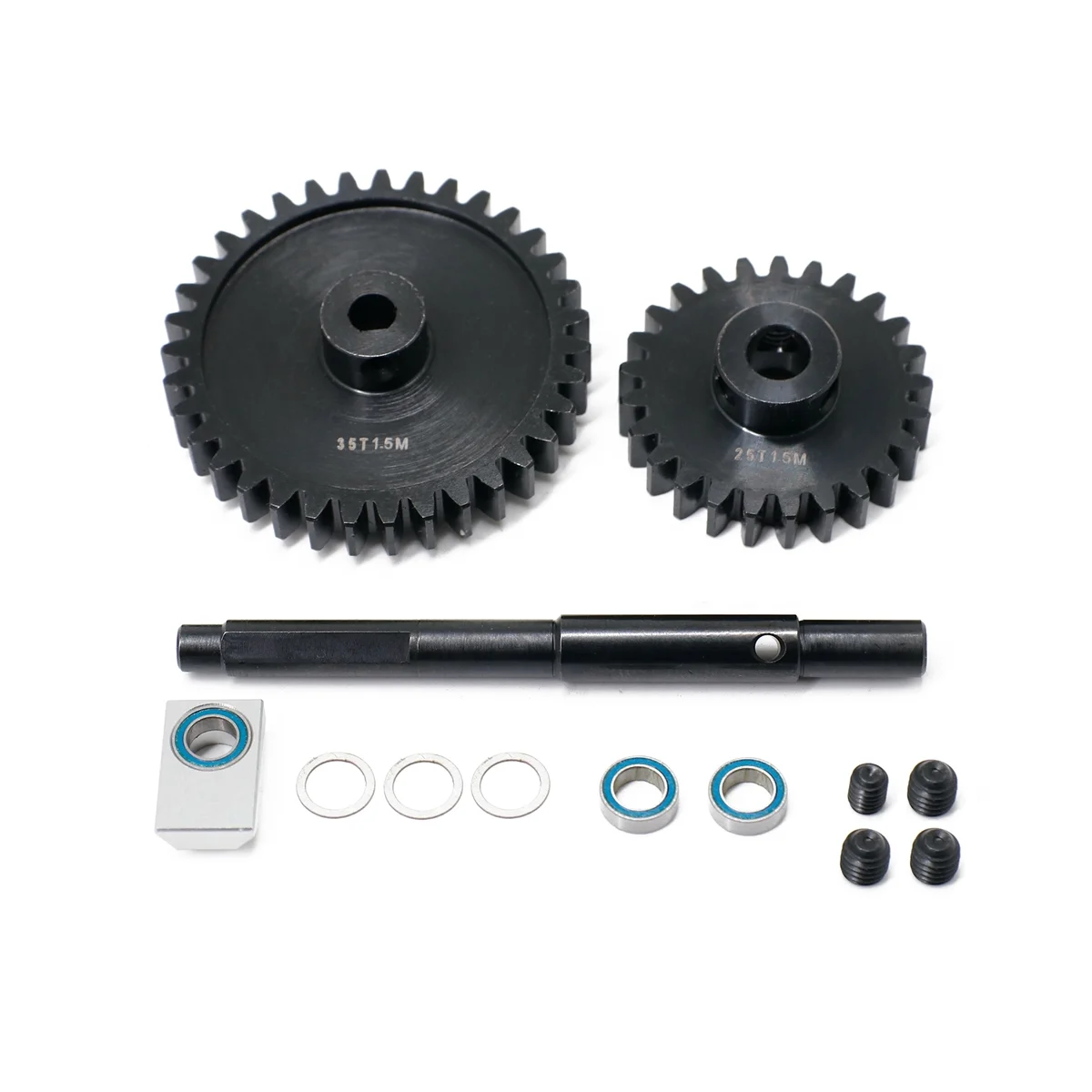 CNC 45 HD Steel 1.5Mod 25T 35T Pinion Gear Spur Gear Set for 1/5 XMAXX RC Car Upgrade Parts
CNC 45 HD Steel 1.5Mod 25T 35T Pinion Gear Spur Gear Set for 1/5 XMAXX RC Car Upgrade Parts