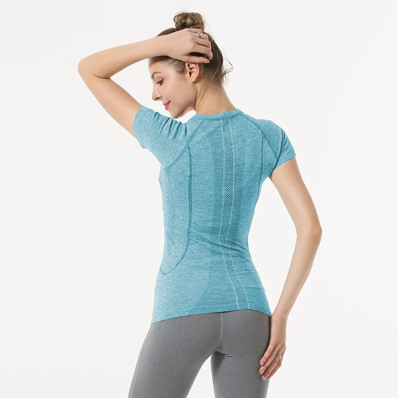 3 Colors Women Short Sleeve Ribbed Shirt Elastic Yoga Sports T Shirt Fitness Women's Gym Running Black Tops Tee Free Shipping
3 Colors Women Short Sleeve Ribbed Shirt Elastic Yoga Sports T Shirt Fitness Women's Gym Running Black Tops Tee Free Shipping
