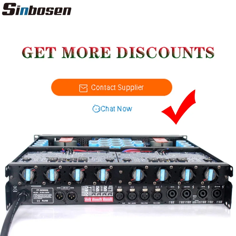 Sinbosen amplificador de audio fp22000q 5000 watt DJ power amplifier board line array power amplifier
Sinbosen amplificador de audio fp22000q 5000 watt DJ power amplifier board line array power amplifier