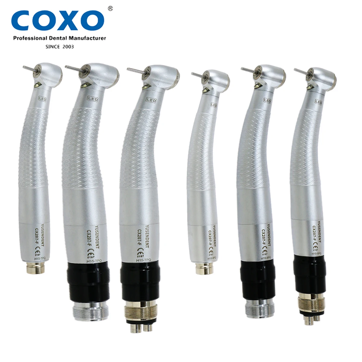 

COXO Dental LED Fiber Optic High Speed Handpiece Air Turbine E Generator Mini/Standard/Torque Head Fit KAVO NSK B2/M4 Coupling