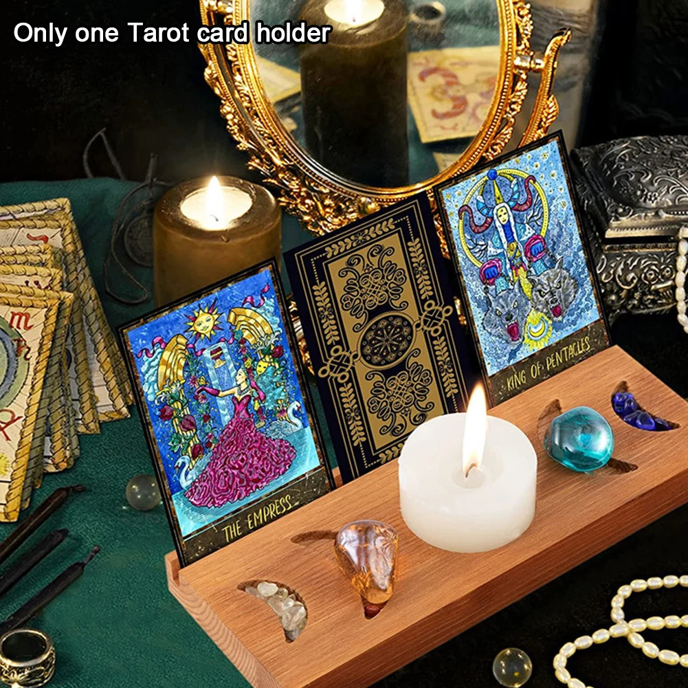 Ceremonial Tarot Card Holder Accessories Divination Supplies Wooden Stand Moon Phase Gift Sturdy Easy To Take Home Decor Craft
Ceremonial Tarot Card Holder Accessories Divination Supplies Wooden Stand Moon Phase Gift Sturdy Easy To Take Home Decor Craft
