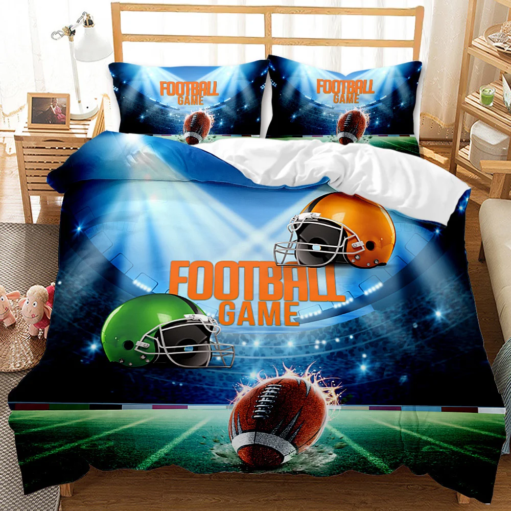 Set Soccer Goal Soft Bedding Set Polyester Sports Competitive Theme 2/3Pcs Full Queen King Size Quilt Cover Football Duvet Cover
Set Soccer Goal Soft Bedding Set Polyester Sports Competitive Theme 2/3Pcs Full Queen King Size Quilt Cover Football Duvet Cover