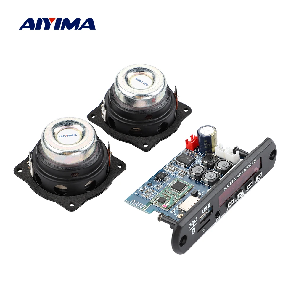 AIYIMA 2Pcs 2 Inch Audio Full Range Speaker 4Ohm 20W MP3 Player Decoder Board TDA7492P Hifi Stereo Power Amplifier 25Wx2
AIYIMA 2Pcs 2 Inch Audio Full Range Speaker 4Ohm 20W MP3 Player Decoder Board TDA7492P Hifi Stereo Power Amplifier 25Wx2
