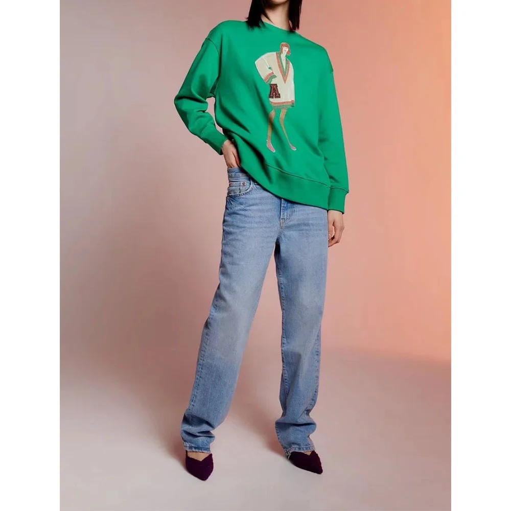 2022 women's early autumn round neck patched embroidered sweater casual loose long-sleeved all-match short top
2022 women's early autumn round neck patched embroidered sweater casual loose long-sleeved all-match short top