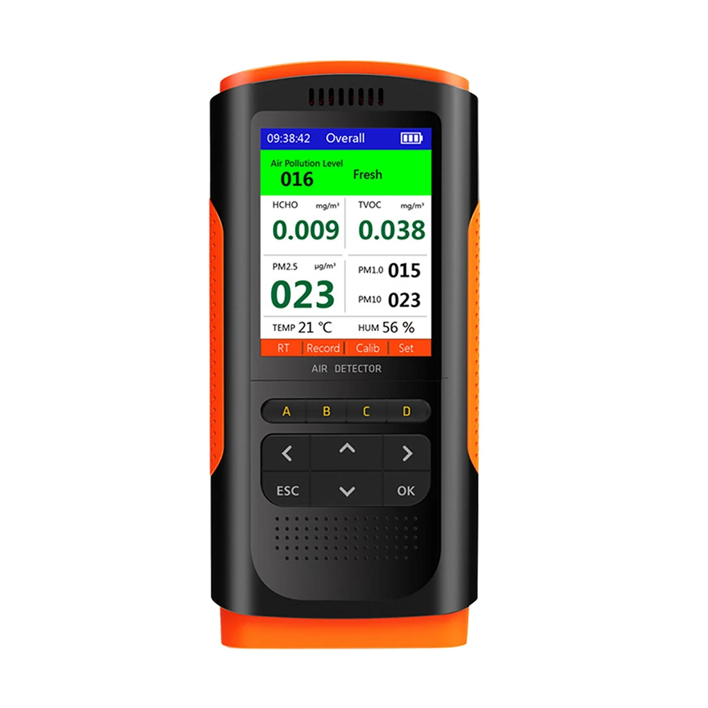 Домашний офисный PM2.5 перезаряжаемый профессиональный мониторинг данных Портативный HCHO TVOC монитор качества воздуха в помещении точный ЖК-д...
Домашний офисный PM2.5 перезаряжаемый профессиональный мониторинг данных Портативный HCHO TVOC монитор качества воздуха в помещении точный ЖК-д...