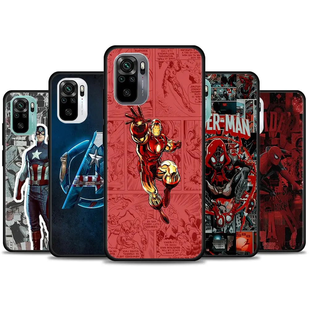 Marvel Phone Case for Redmi 10 9 A C i K20 K30 Pro K40 Pro Plus Note 10 Pro 11 Pro Soft Silicone
Marvel Phone Case for Redmi 10 9 A C i K20 K30 Pro K40 Pro Plus Note 10 Pro 11 Pro Soft Silicone