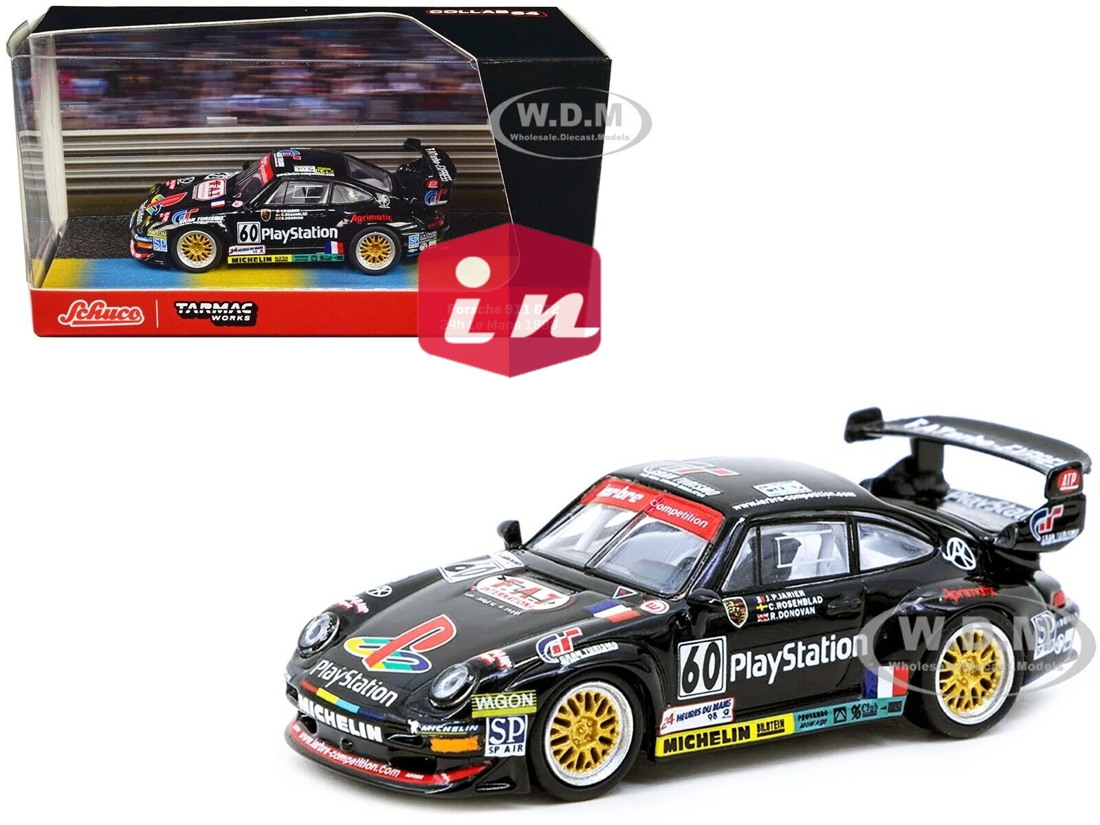 911 GT2 #60 24H OF LE MANS 1998 1/64 SCHUCO & TARMAC WORKS Diecast Model Car Collection Limited Edition Hobby Toys
911 GT2 #60 24H OF LE MANS 1998 1/64 SCHUCO & TARMAC WORKS Diecast Model Car Collection Limited Edition Hobby Toys