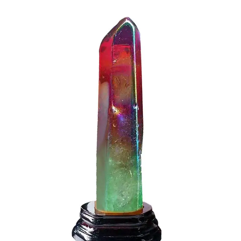 Electroplate Punching Natural Crystal Energy Column Color-plated Unicuspid Natural Jade Natural Crystal Ornaments Decoration AO
Electroplate Punching Natural Crystal Energy Column Color-plated Unicuspid Natural Jade Natural Crystal Ornaments Decoration AO