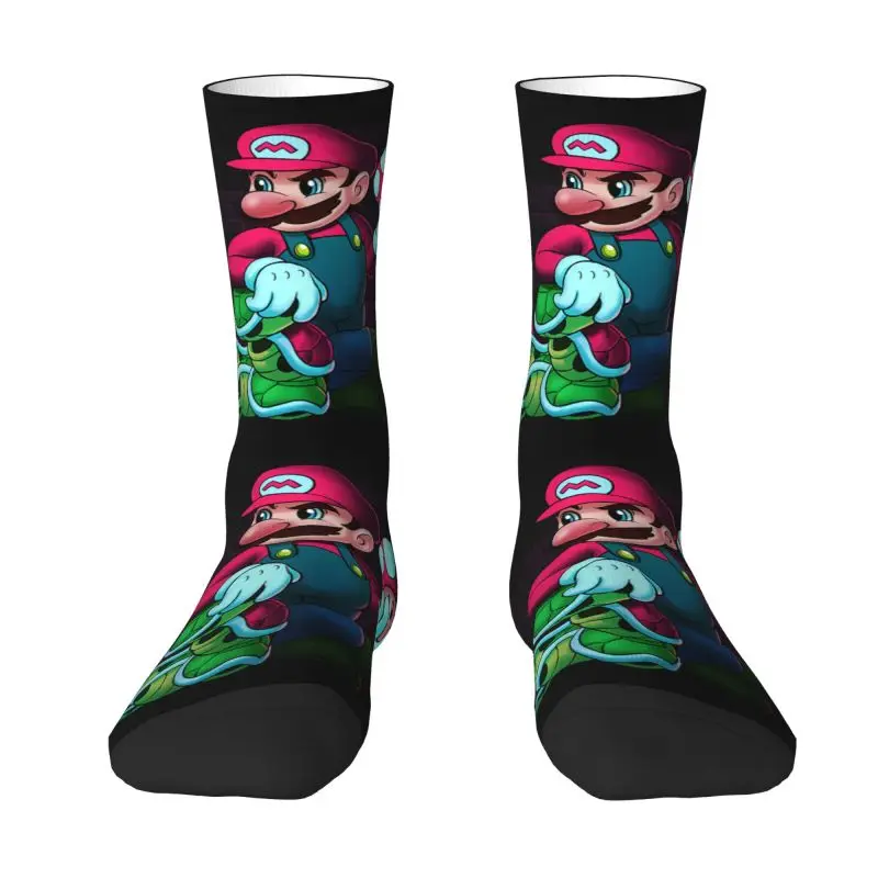 

Забавные носки с принтом супер Аниме игры Марио для женщин и мужчин Стрейчевые летние осенние зимние короткие носки