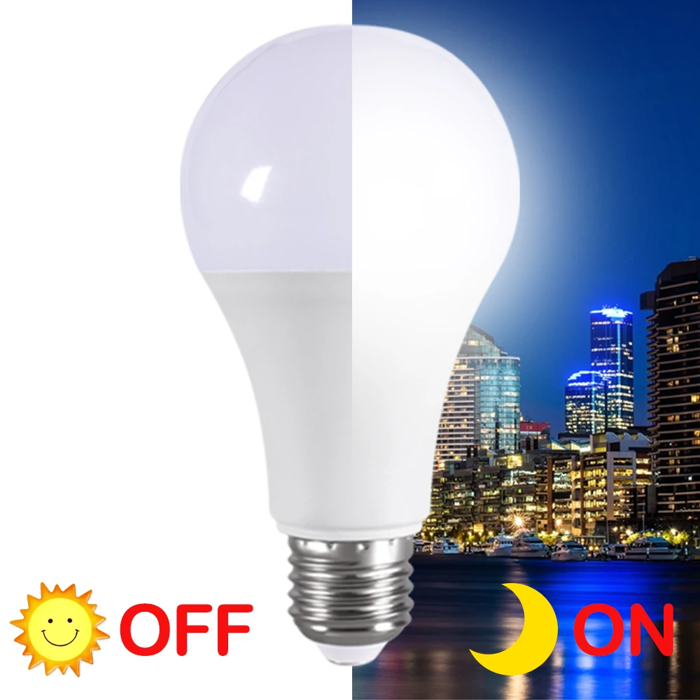 LED Dusk To Dawn Sensor Light Bulb E27 5W 7W 9W 12W AC85-265V Day Night Light Auto ON OFF LED Patio Porch Smart Lamp For Garden
LED Dusk To Dawn Sensor Light Bulb E27 5W 7W 9W 12W AC85-265V Day Night Light Auto ON OFF LED Patio Porch Smart Lamp For Garden