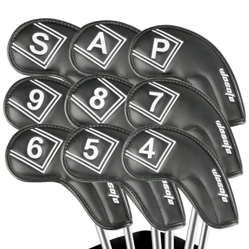 Golf Club Covers 9pcs Anti-scratch Golf Iron Head Covers Number Printing Protective Extended PU Leather Covers Golf Accessories
Golf Club Covers 9pcs Anti-scratch Golf Iron Head Covers Number Printing Protective Extended PU Leather Covers Golf Accessories