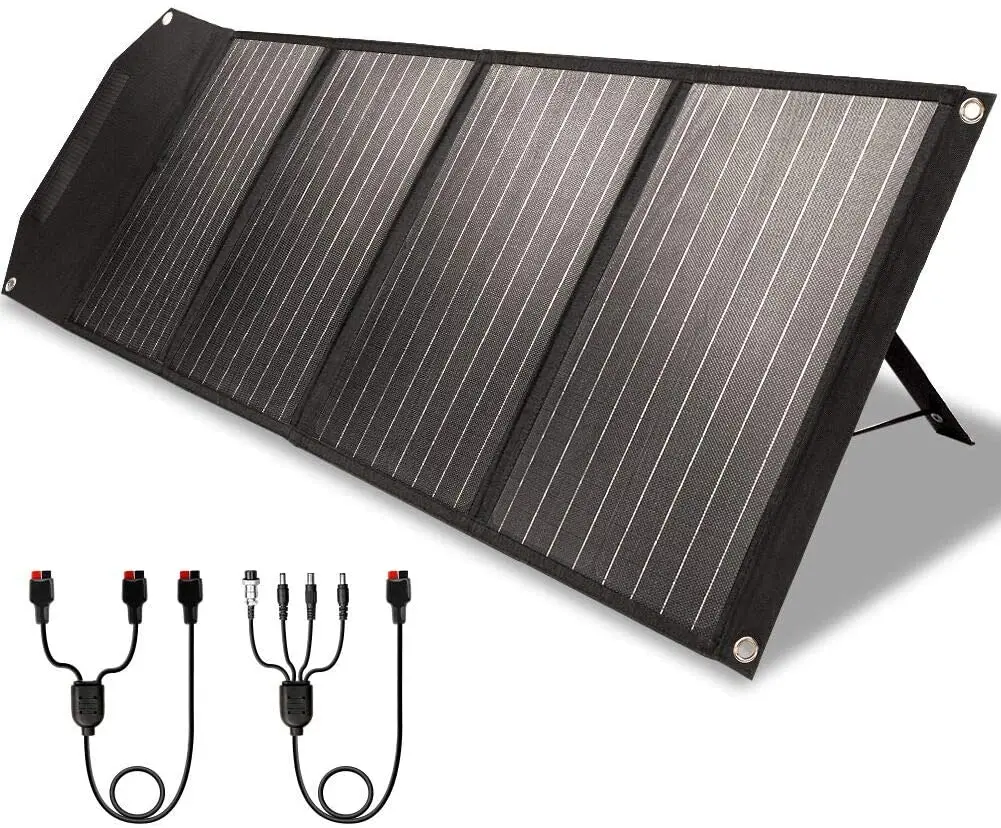 

156x156 5V 2.4A USB 120 Watt 120W Portable Folding Solar Panel Charger 100W Foldable Solar Panel