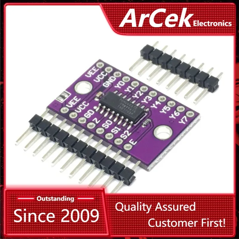 74HC4051 CD4051 single 8-channel digitally controlled electronic switch Multiplexers
74HC4051 CD4051 single 8-channel digitally controlled electronic switch Multiplexers