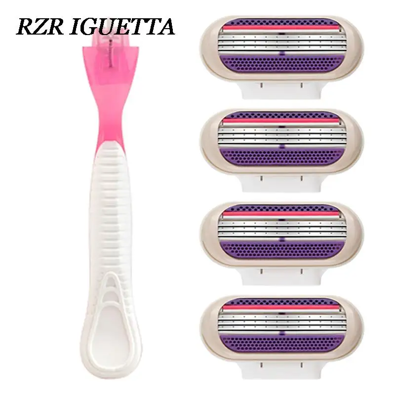 Safety Razor 3-Blades Female Shaving Razor BladeT-shaped Trimme Female Epilator Replaceable Cassette Cuchillas Afeitar Venus
Safety Razor 3-Blades Female Shaving Razor BladeT-shaped Trimme Female Epilator Replaceable Cassette Cuchillas Afeitar Venus