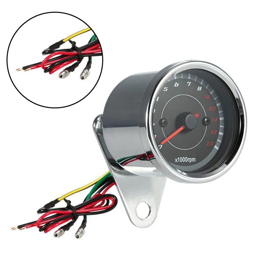 13K RPM Shift Tachometer Motorcycle 6.5cm Diameter DC 12V Housing Stainless Steel Applicable To All Motorcycles
13K RPM Shift Tachometer Motorcycle 6.5cm Diameter DC 12V Housing Stainless Steel Applicable To All Motorcycles