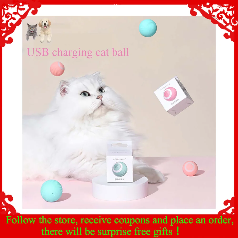 Smart Cat Ball Toys Automatic Rolling Electric Cat Toys Interactive for Cats Training Self-moving Kitten Toys for Indoor Playing
Smart Cat Ball Toys Automatic Rolling Electric Cat Toys Interactive for Cats Training Self-moving Kitten Toys for Indoor Playing