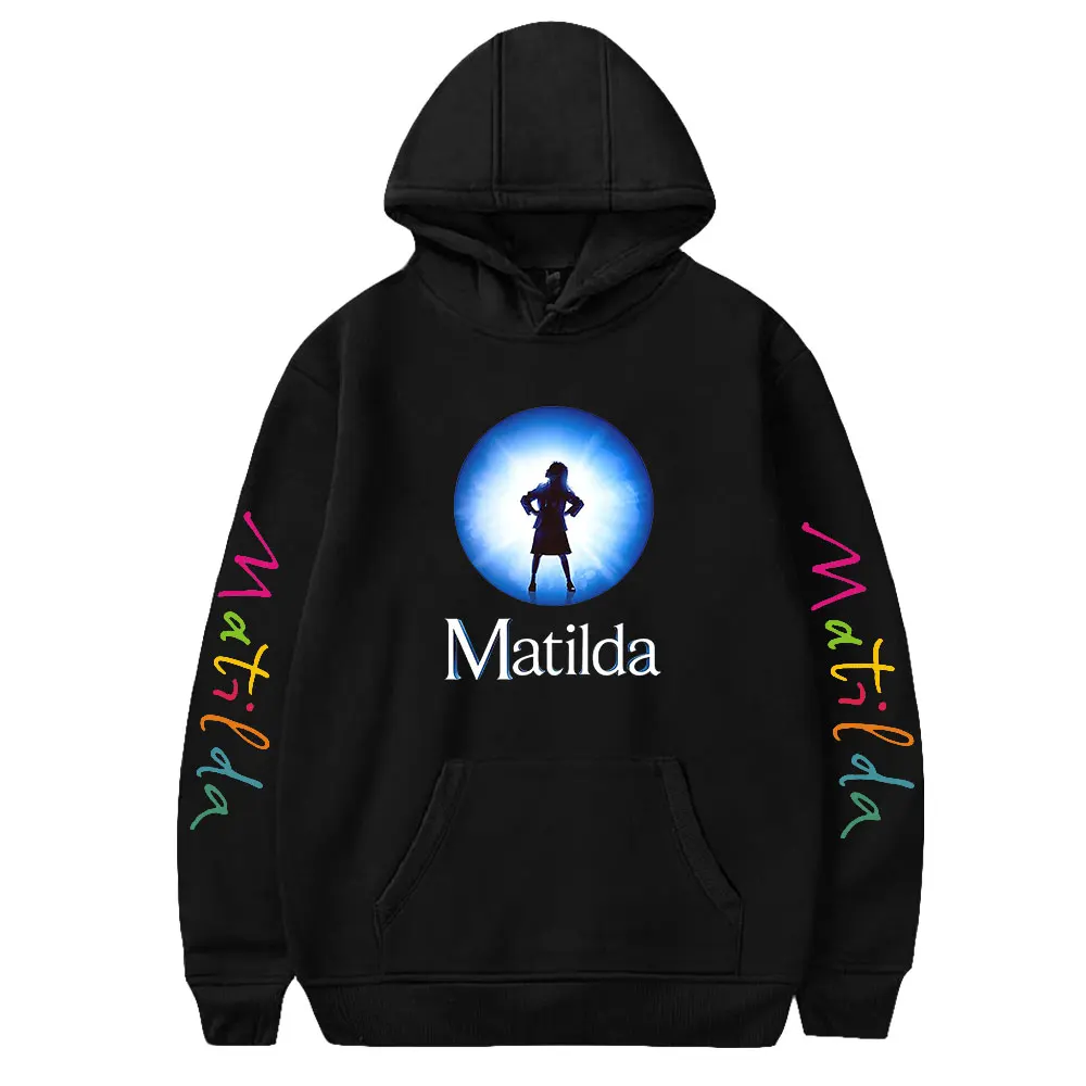 Толстовка Roald Dahl's Matilda с капюшоном из музыкального фильма, толстовка с длинным рукавом для мужчин и женщин, уличная одежда в стиле Харадзюку, унисекс
Толстовка Roald Dahl's Matilda с капюшоном из музыкального фильма, толстовка с длинным рукавом для мужчин и женщин, уличная одежда в стиле Харадзюку, унисекс