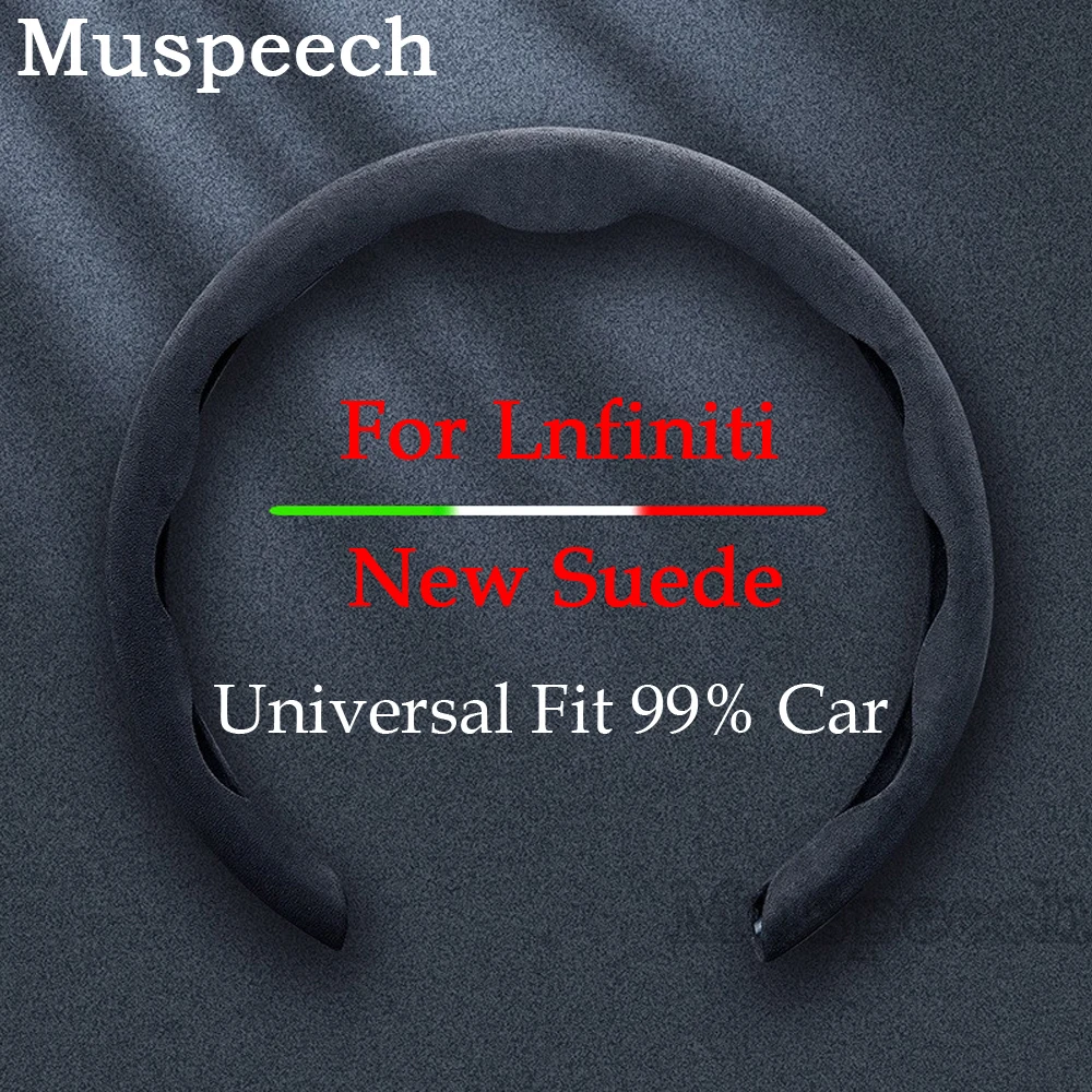 Suede Car Steering Wheel Cover For Lnfiniti Q50 Q70 QX70 FX35 Q30 G37 QX60 G35 G25 Q60 Anti-skid Wheel Booster Cover 
Suede Car Steering Wheel Cover For Lnfiniti Q50 Q70 QX70 FX35 Q30 G37 QX60 G35 G25 Q60 Anti-skid Wheel Booster Cover