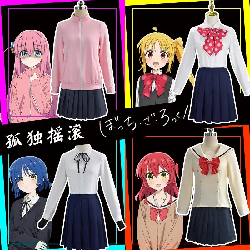 Bocchi The Rock Gotou Hitori Cosplay Costume Yamada Ryō Ijichi Nijika JK Uniform Pink Jacket Skirt Wig Suit Halloween Women
Bocchi The Rock Gotou Hitori Cosplay Costume Yamada Ryō Ijichi Nijika JK Uniform Pink Jacket Skirt Wig Suit Halloween Women