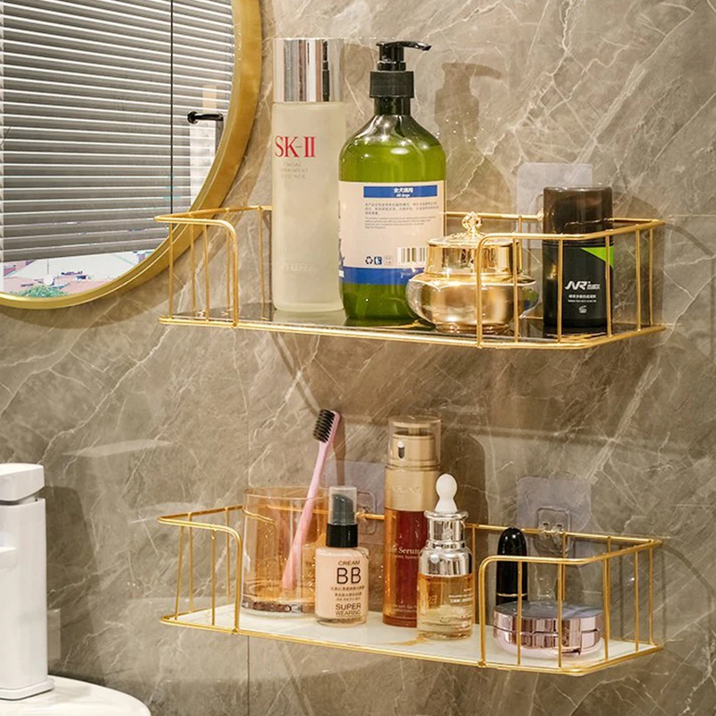 Household Multifunctional Bathroom Cosmetic Storage Rack Toilet Rack Washstand Wall Hanging Free Punch Light Luxury Accessories
Household Multifunctional Bathroom Cosmetic Storage Rack Toilet Rack Washstand Wall Hanging Free Punch Light Luxury Accessories