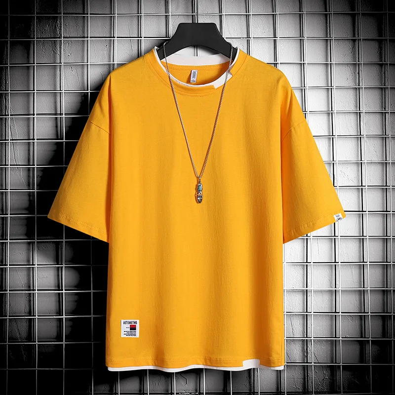 Men's Short Sleeve Men Summer Solid Color Loose Half-Sleeved T-shirt round Neck Notch Design Bottoming Shirt Men's ClothingTT-sh
Men's Short Sleeve Men Summer Solid Color Loose Half-Sleeved T-shirt round Neck Notch Design Bottoming Shirt Men's ClothingTT-sh
