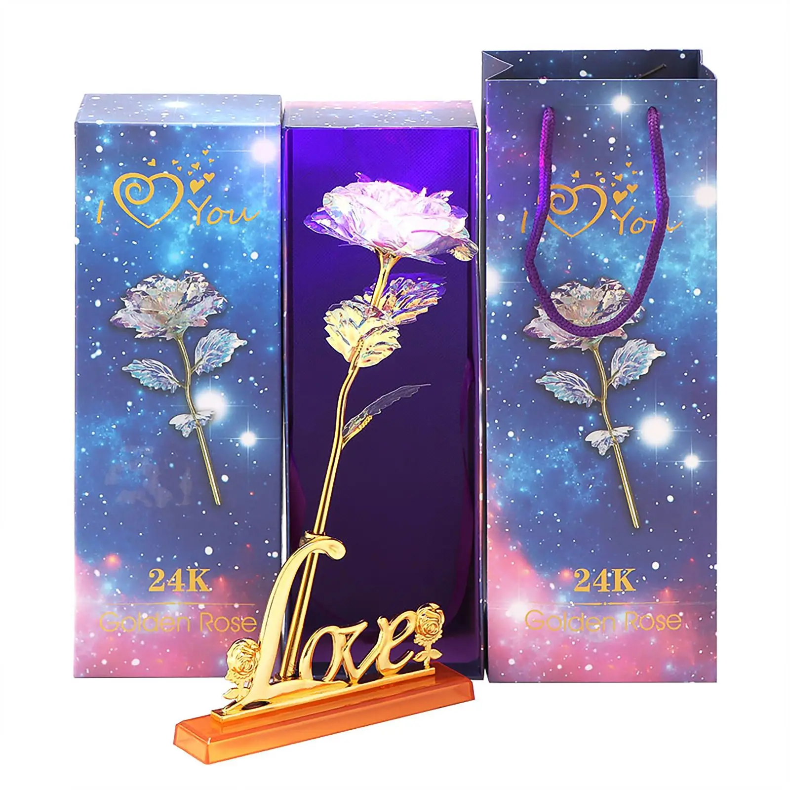 Valentine'S Day Simulation Rose With Colorful Head Vibration Light Christmas Gift Decoration 24K Golden Foil Roses Adornment
Valentine'S Day Simulation Rose With Colorful Head Vibration Light Christmas Gift Decoration 24K Golden Foil Roses Adornment