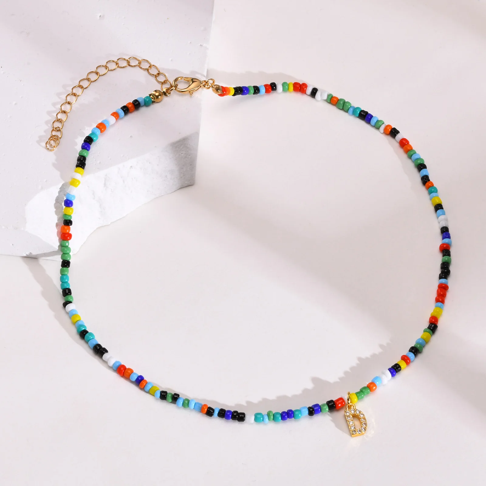 Bohemia A-Z Initial Beaded Chokers Necklaces for Women,Colorful Beads Chain,Girls 26 Letters Alphabet Pendant Collar Jewelry
Bohemia A-Z Initial Beaded Chokers Necklaces for Women,Colorful Beads Chain,Girls 26 Letters Alphabet Pendant Collar Jewelry