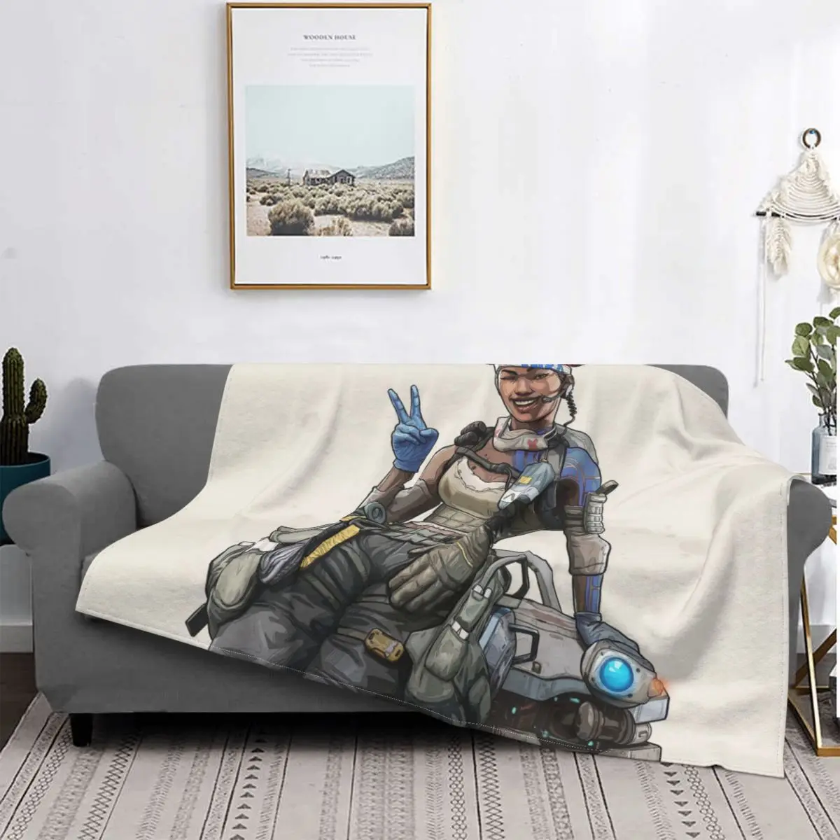 

Lifeline Apex Legends Crypto Shooting Game Blanket Flannel Spring Autumn Cute Ultra-Soft Throw Blankets Thin Quilt