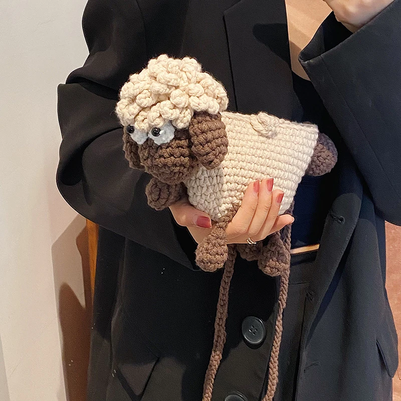 Handmade Woven Bag For Women Woolen Shoulder Crossbody Bag Cute Knitted Cartoon Bag Young Girl Crochet Hedgehog Mobile Phone Bag
Handmade Woven Bag For Women Woolen Shoulder Crossbody Bag Cute Knitted Cartoon Bag Young Girl Crochet Hedgehog Mobile Phone Bag