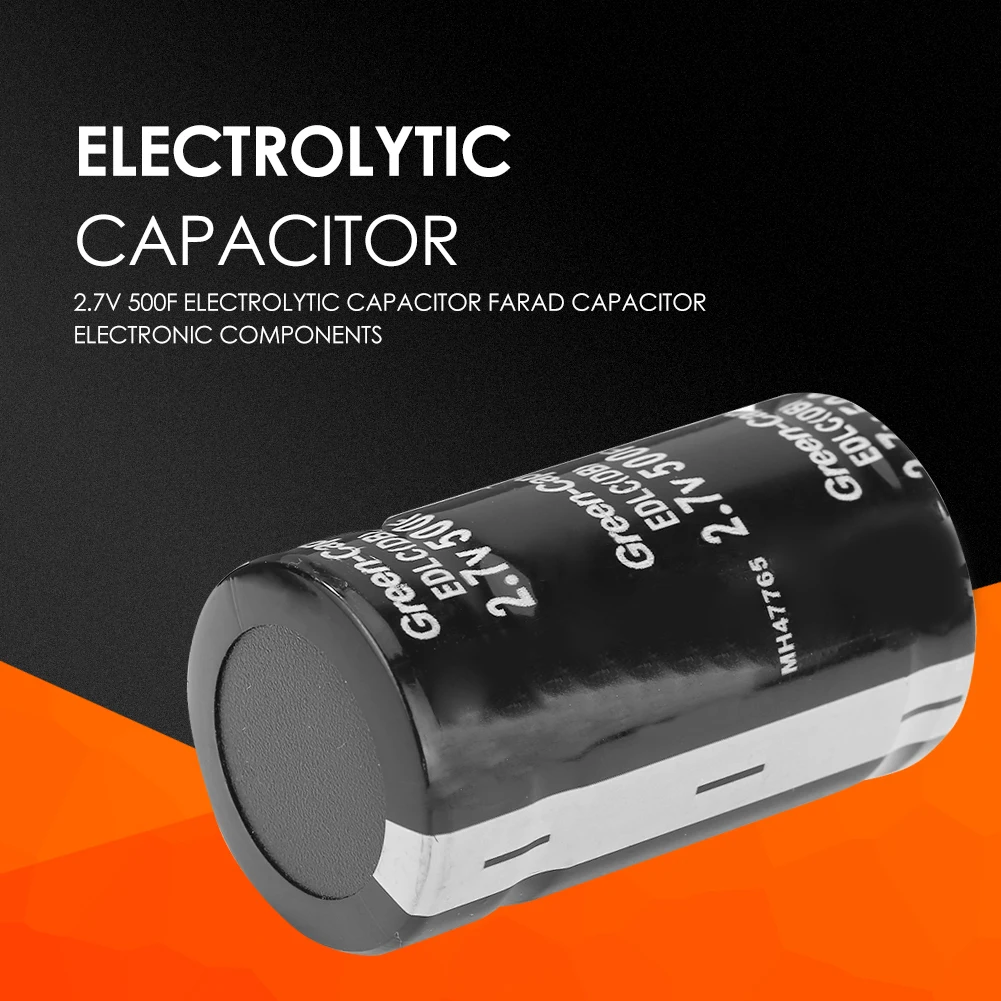 Super bright capacitor 2.7 V 500F 35 * 60 MM capacitors through the hole general purpose 2.7V500F capacitors two feet
Super bright capacitor 2.7 V 500F 35 * 60 MM capacitors through the hole general purpose 2.7V500F capacitors two feet