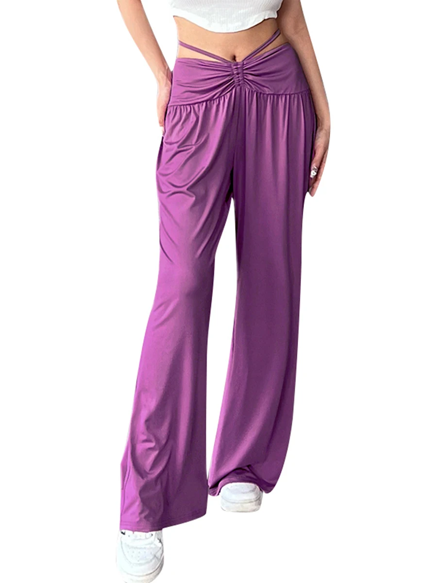 Women V Cross Waist Leggings 4 Way Stretch Tummy Control Lace-up Running Pants Long Bootleg Flare Pants
Women V Cross Waist Leggings 4 Way Stretch Tummy Control Lace-up Running Pants Long Bootleg Flare Pants