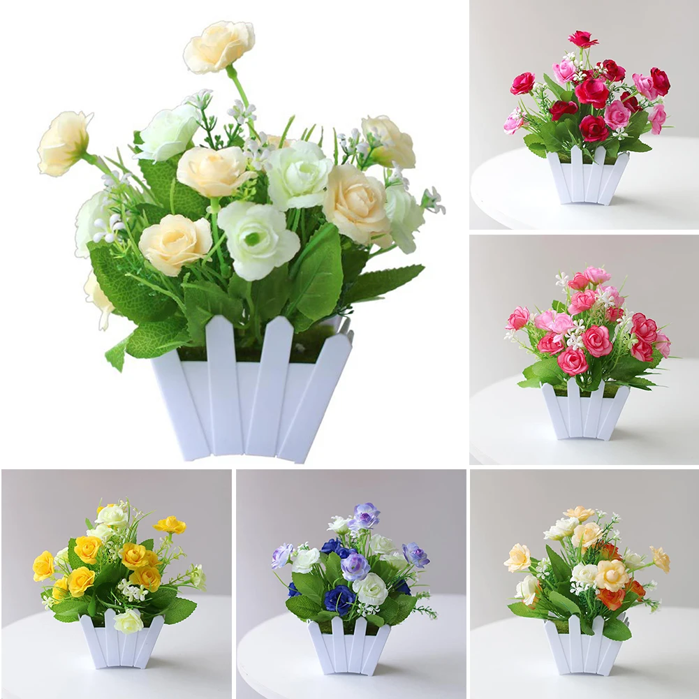Artificial Potted Plastic Fake Flowers False Rose Plants Home Living Room Desktop Ornaments Home Decor Artificial Flower Potted
Artificial Potted Plastic Fake Flowers False Rose Plants Home Living Room Desktop Ornaments Home Decor Artificial Flower Potted