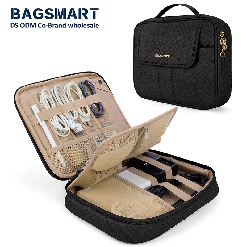 BAGSMART 30 Pcs Wholesale Cable Bag Electronic Organizer Double Layer Travel Electronics Accessories Carry Storage Bag
BAGSMART 30 Pcs Wholesale Cable Bag Electronic Organizer Double Layer Travel Electronics Accessories Carry Storage Bag