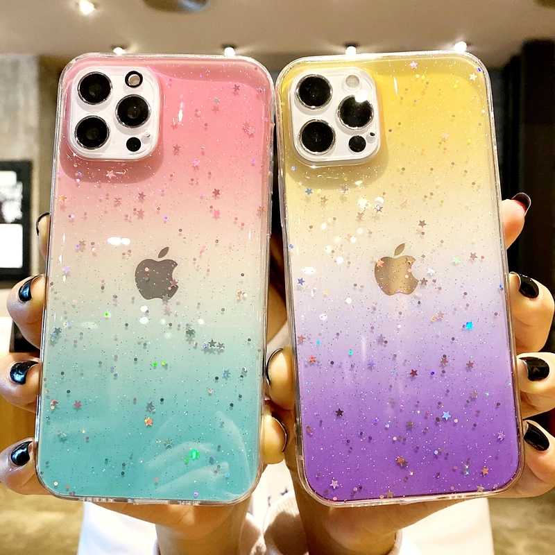 Fashion Glitter Transparent Phone Case For iPhone 11 12 Pro Max XS X XR 7 8 Plus SE 2020 Mini Soft Shockproof Bumper Back Cover
Fashion Glitter Transparent Phone Case For iPhone 11 12 Pro Max XS X XR 7 8 Plus SE 2020 Mini Soft Shockproof Bumper Back Cover