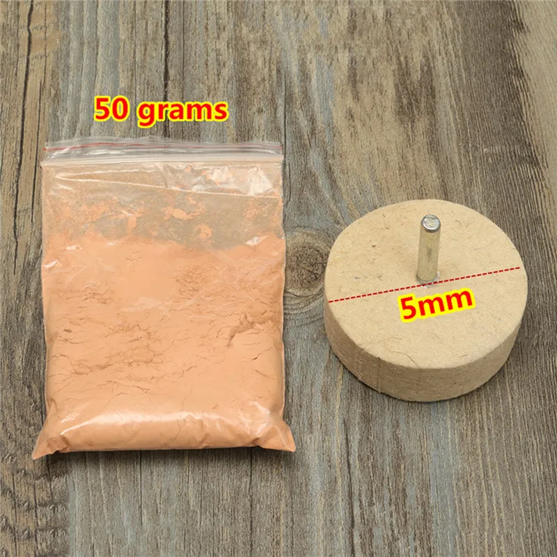 50g Glass Polishing Cerium Oxide Powder + 1pc 50mm Polishing Wheel For Car Windscreen Windows Glass Cleaning Scratch Removal
50g Glass Polishing Cerium Oxide Powder + 1pc 50mm Polishing Wheel For Car Windscreen Windows Glass Cleaning Scratch Removal