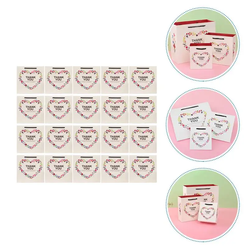 20pcs Paper Gift Bags with Handle Birthday Gift Bags Carry Bags for Thanksgiving
20pcs Paper Gift Bags with Handle Birthday Gift Bags Carry Bags for Thanksgiving
