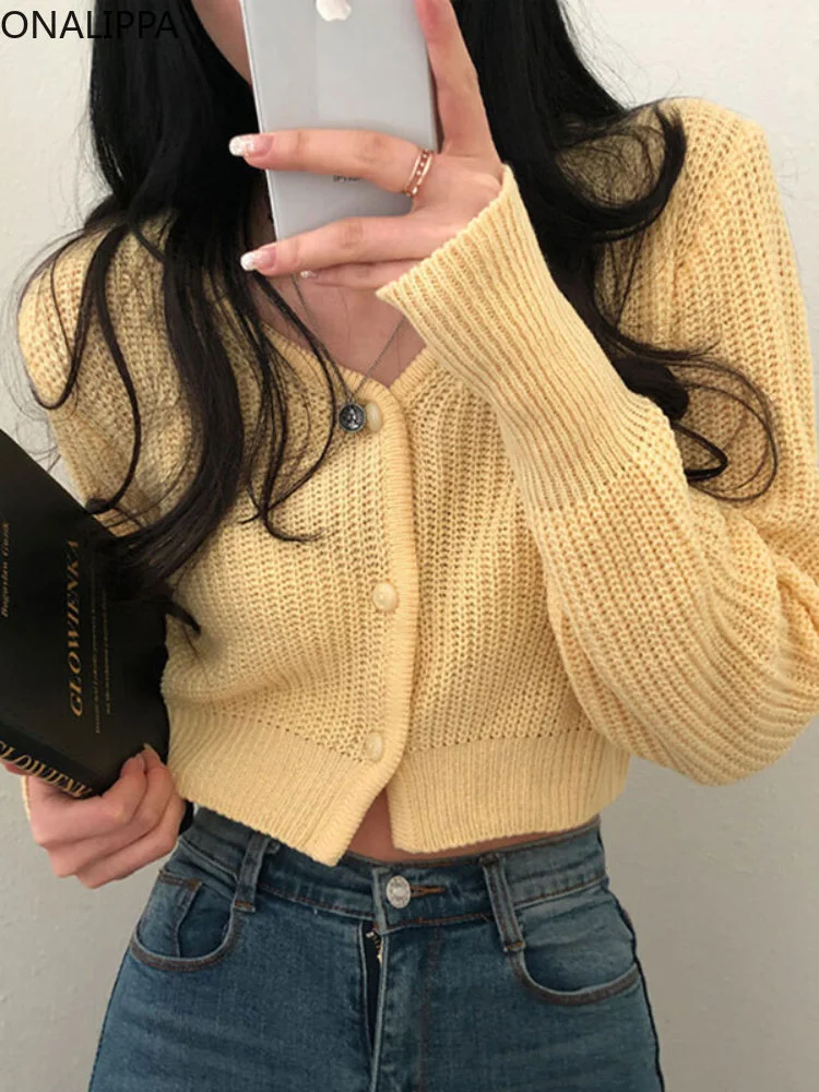 Candy Color Loose Knit Cardigan Women Gentle Wind V Neck Single Breasted Cropped Cardigans Korean Chic Sweet Sweater
Candy Color Loose Knit Cardigan Women Gentle Wind V Neck Single Breasted Cropped Cardigans Korean Chic Sweet Sweater