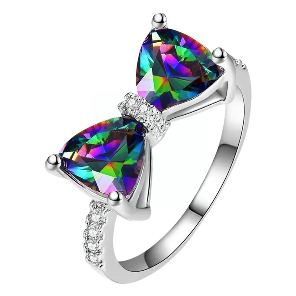 New Diamond Ring Exquisite High-end Bow Zircon Lady Party Jewelry Temperament Girl Gift Elegant Ring T3b2
New Diamond Ring Exquisite High-end Bow Zircon Lady Party Jewelry Temperament Girl Gift Elegant Ring T3b2
