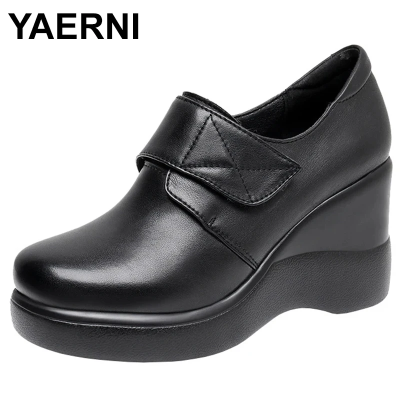 2023 New Deep Mouth Genuine Leather Shoes Platform Wedges Shoes Woman Large Size Autumn Winter Shoes Elegant Black Shoes
2023 New Deep Mouth Genuine Leather Shoes Platform Wedges Shoes Woman Large Size Autumn Winter Shoes Elegant Black Shoes