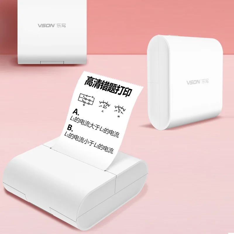 Mini Bluetooth Wireless Portable Thermal Printer Inkless Printing Print Stickers Photos Sticky Notes Exam Papers PC Android IOS
Mini Bluetooth Wireless Portable Thermal Printer Inkless Printing Print Stickers Photos Sticky Notes Exam Papers PC Android IOS