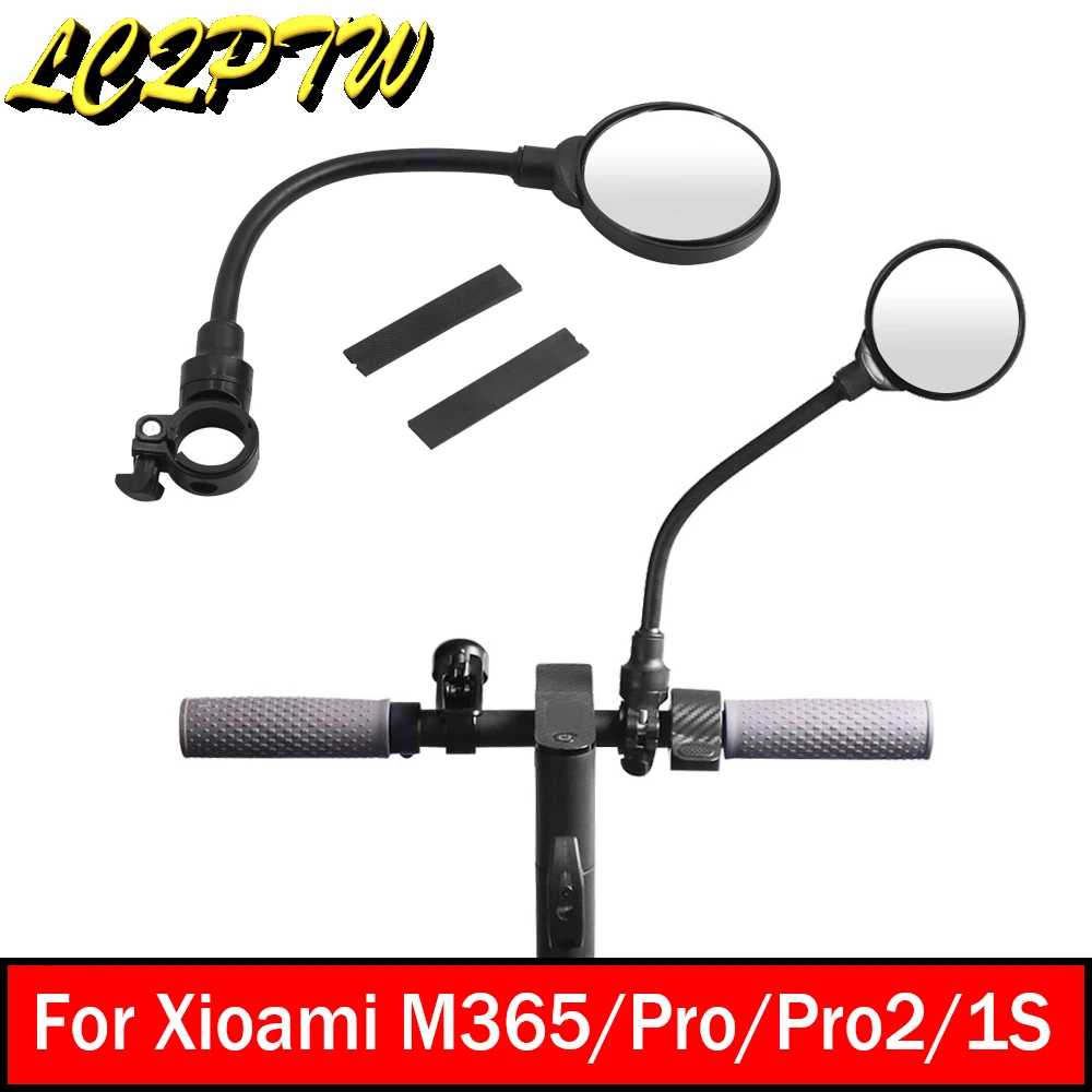 

360° Adjustable Rearview Mirror Electric Scooter Rear View Mirrors for Xiaomi M365 Pro Pro2 Mi3 Scooter Safe Riding Accessories