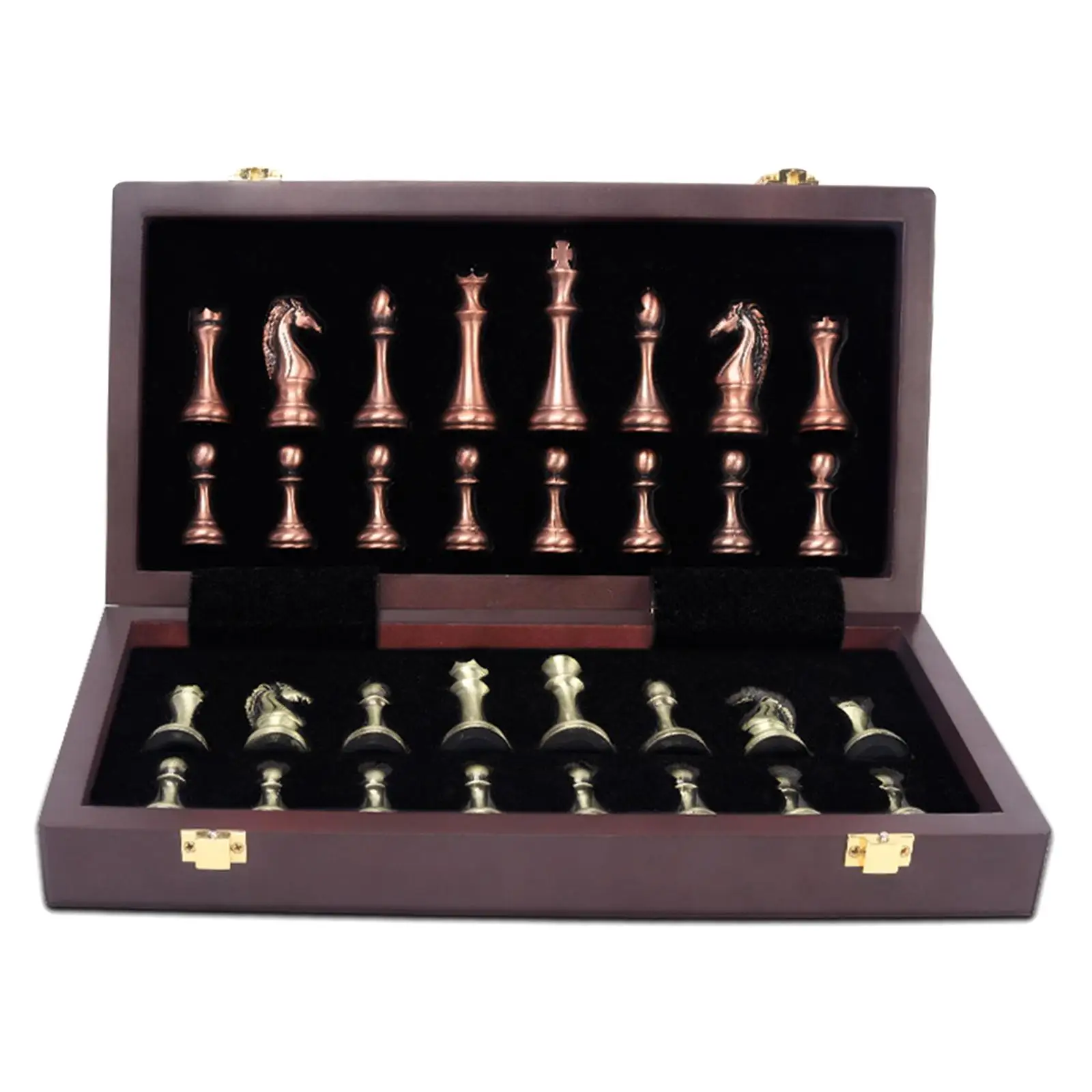 Folding Wooden Chess Board & Metal Chess Pieces Chess Set King Standard High-end Collection Deluxe Wood Chessboard Kids Gift
Folding Wooden Chess Board & Metal Chess Pieces Chess Set King Standard High-end Collection Deluxe Wood Chessboard Kids Gift