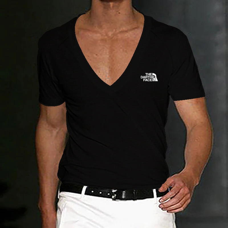 Summer new men's casual fashion V-neck fitness T-shirt men's trend short-sleeved brand T-shirt Harajuku streetwear
Summer new men's casual fashion V-neck fitness T-shirt men's trend short-sleeved brand T-shirt Harajuku streetwear
